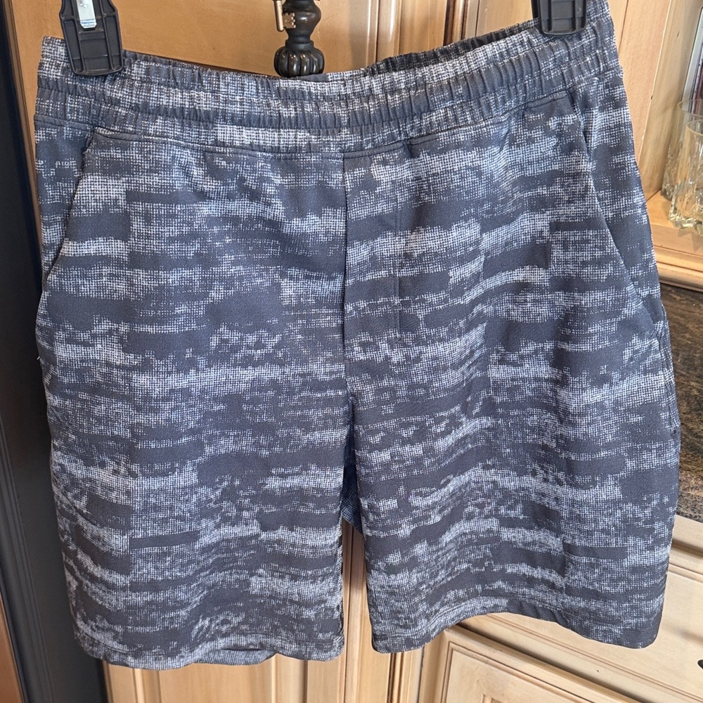 lululemon athletica Gray Patterned Athletic Shorts